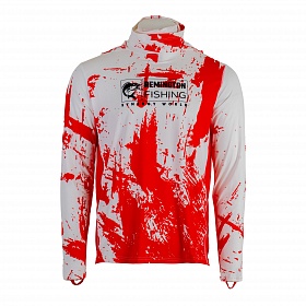 Long-sleeve Hooded Jersey Remington Fishing Sun and Mosquito Protection Style 1